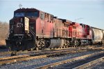 Tied down westbound manifest waits in the yard